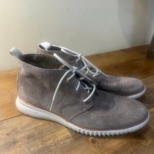 Cole Haan 2.Zerogrand Chukka Boots - Men's Size 9 Suede Leather Business Casual